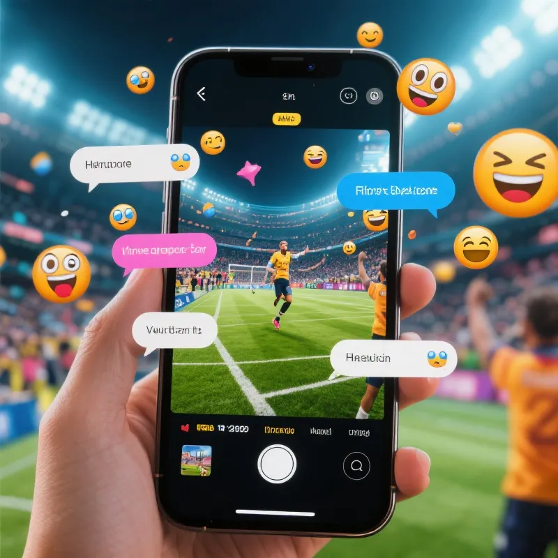 体育直播弹幕互动界面